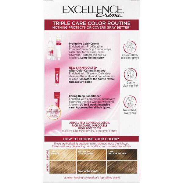 L'Oreal Paris Excellence Creme Permanent Triple Care Hair Color