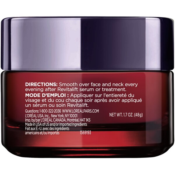 L'Oreal Paris Revitalift Triple Power Intensive Anti-Aging Night Face Mask, 1.7 OZ