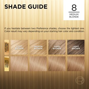 L'Oreal Paris Superior Preference Fade-Defying Shine Permanent Hair Color, 2 Natural Black, UL61 Ultra Light Ash Brown, 3 Soft Black, 4 Dark Brown, 4R Dark Auburn, 5 Medium Brown, 5A Medium Ash Brown, 5G Medium Golden Brown, 5MB Medium Auburn Brown, 6 Light Brown, 6A Light Ash Brown, 6R Light Auburn, 6.5G Lightest Golden Brown, 7 Dark Blonde, 7A Dark Ash Blonde, 7LA Lightest Auburn, 7.5A Medium Ash Blonde, 8 Medium Blonde, 8A Ash Blonde, 8G Golden Blonde, 8.5A Champagne Blonde, 9A Light Ash Blonde, 9G Light Golden Blonde, 9GR Light Golden Reddish Blonde, 9.5A Lightest Ash Blonde, 10NB Ultra Natural Blonde, LB01 Extra Light Ash Blonde, LB02 Extra Light Natural Blonde, 9.5NB Lightest Natural Blonde, RR-04 Intense Dark Red, 8S Soft Silver Blonde, 6AM Light Amber Brown, 4M Dark Mahogany Brown, 4SM Dark Soft Mahogany Brown, 5CB Medium Chestnut Brown, 6C Cool Light Brown, 3C Cool Darkest Brown, 1.0 Ultimate Black, 5.5AM Medium Copper Brown, UL63 Hi-Lift Gold Brown, 5CG Iced Golden Brown, 4A Dark Ash Brown, 2BL Black Sapphire, 9 Natural Blonde