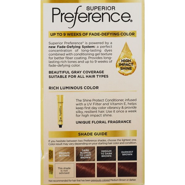 L'Oreal Paris Superior Preference Fade-Defying Shine Permanent Hair Color
