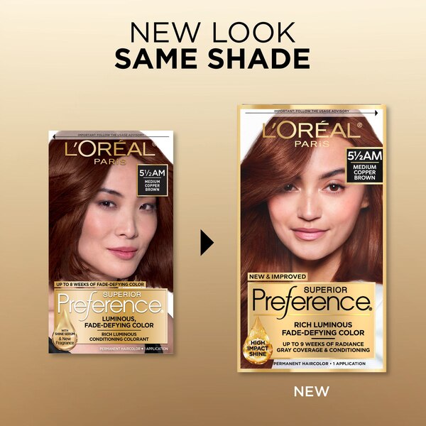 L'Oreal Paris Superior Preference Fade-Defying Shine Permanent Hair Color