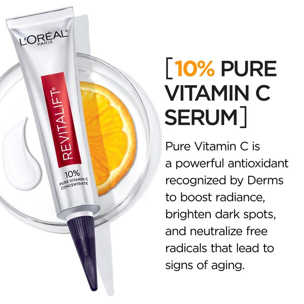 L'Oreal Paris Revitalift Derm Intensives Vitamin C Concentrate, Paraben Free, 1 OZ