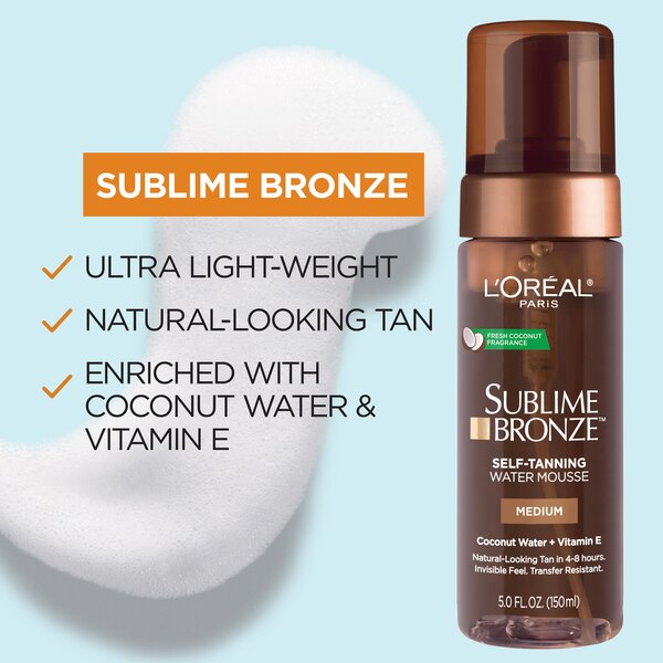 L'Oreal Paris Sublime Bronze Hydrating Self Tanning Water Mousse