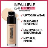 L'Oreal Paris Infallible 24 Hour Fresh Wear Lightweight Foundation, thumbnail image 4 of 7