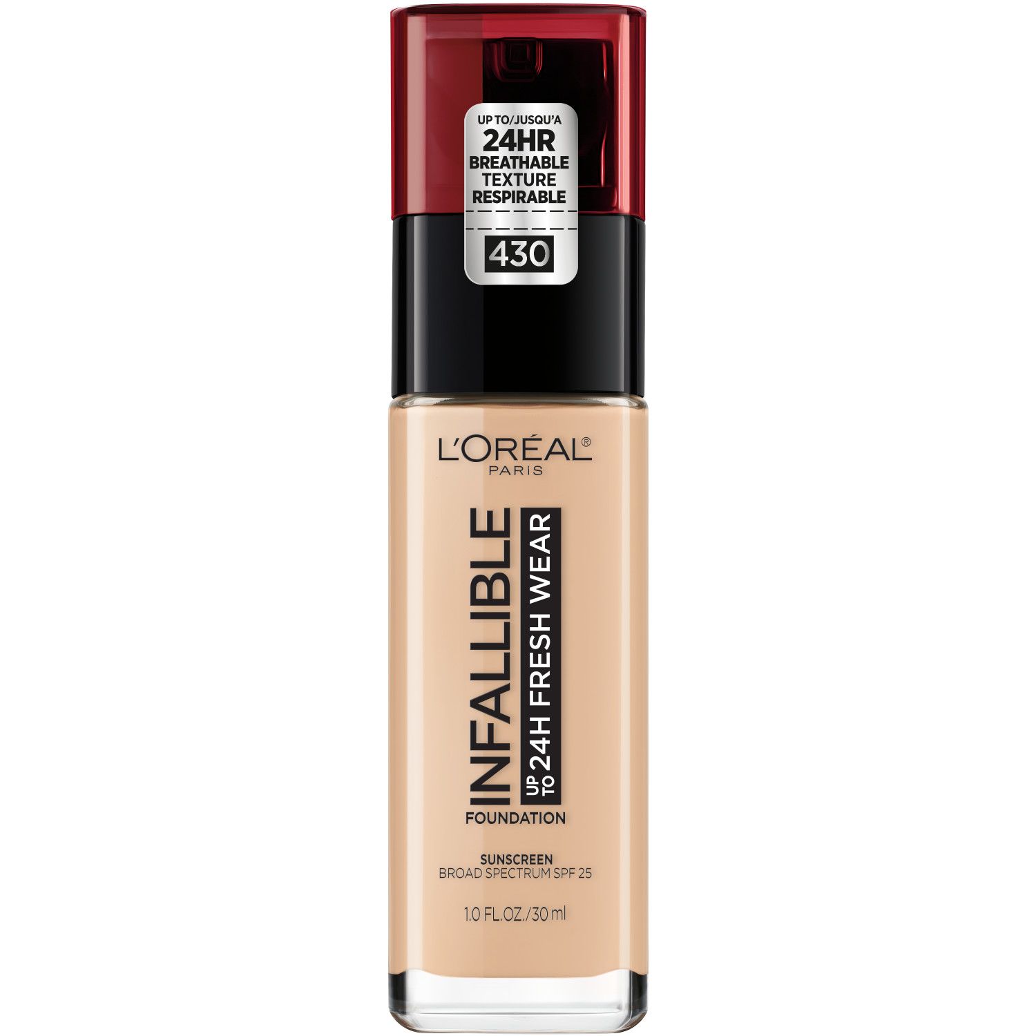 L'Oreal Paris Infallible Up to 24H Fresh Wear Foundation, Ivory Buff, 1 fl oz