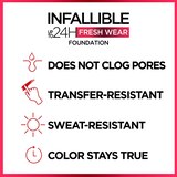 L'Oreal Paris Infallible 24 Hour Fresh Wear Lightweight Foundation, thumbnail image