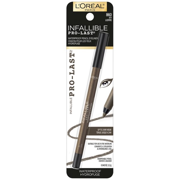 L'Oreal Paris Infallible Pro-Last Waterproof, Up to 24HR Pencil Eyeliner