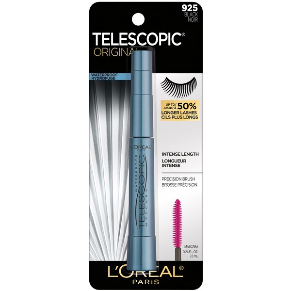 L'Oreal Paris Telescopic Original Waterproof Lengthening Mascara, Black