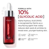 L'Oreal Paris Revitalift Derm Intensives 10% Pure Glycolic Acid Face Serum, thumbnail image