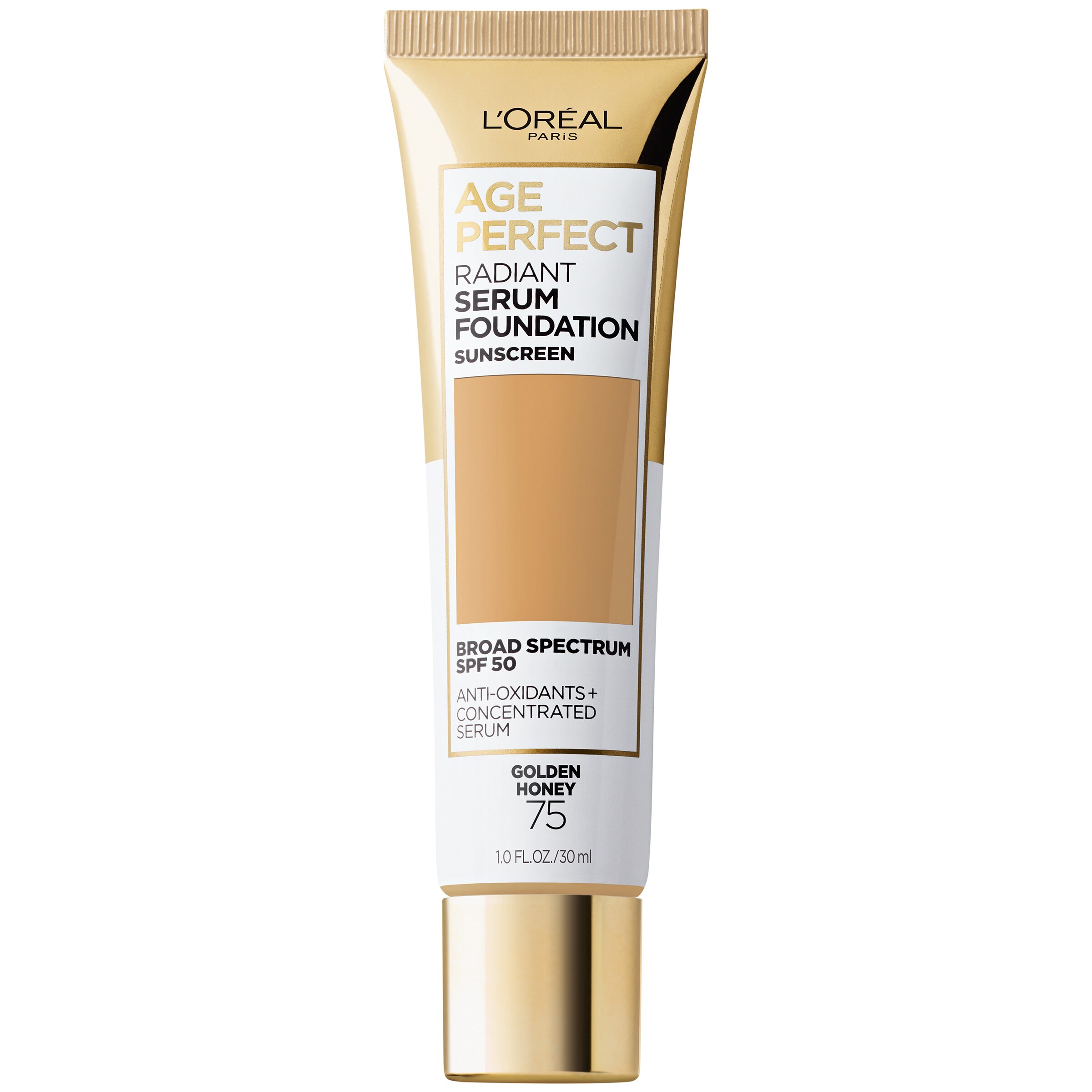 L'Oreal Paris Age Perfect Radiant Serum Foundation with SPF 50, Golden Honey