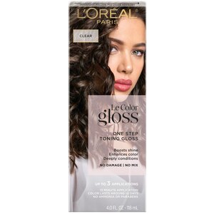 L'Oreal Paris Le Color Gloss One Step In-Shower Toning Gloss, Clear