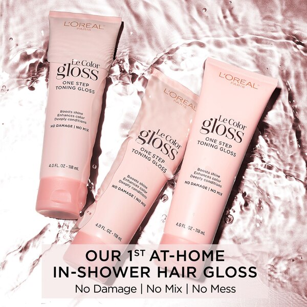 L'Oreal Paris Le Color Gloss One Step In-Shower Toning Gloss, Clear
