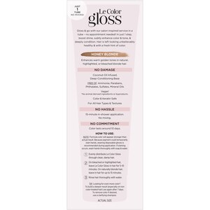 L'Oreal Paris Le Color Gloss One Step In-Shower Toning Gloss, Honey Blonde