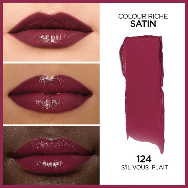 L'Oreal Paris Colour Riche Original Satin Lipstick for Moisturized Lips