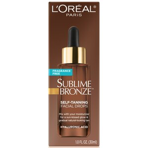 L'Oreal Paris Sublime Bronze Self-Tanning Facial Drops, Fragrance-Free, 1 OZ