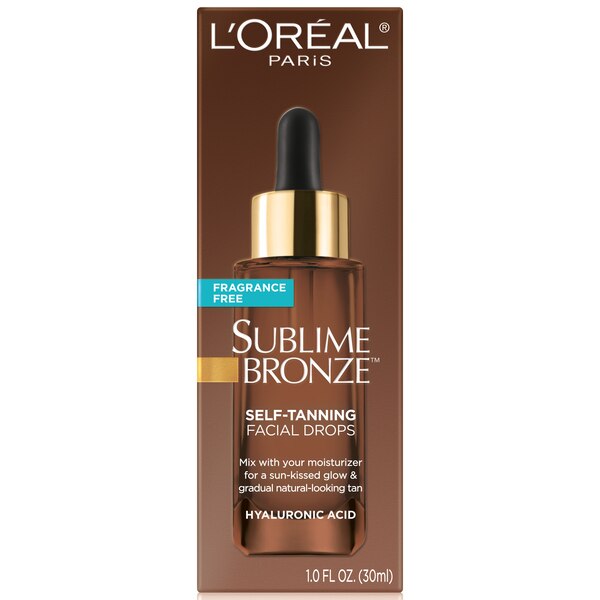 L'Oreal Paris Sublime Bronze Self Tanning Facial Drops, Fragrance-Free