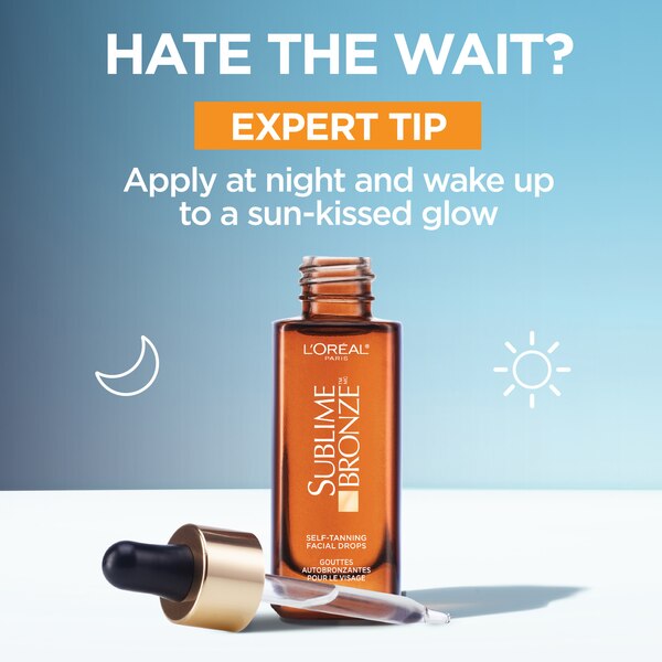 L'Oreal Paris Sublime Bronze Self Tanning Facial Drops, Fragrance-Free
