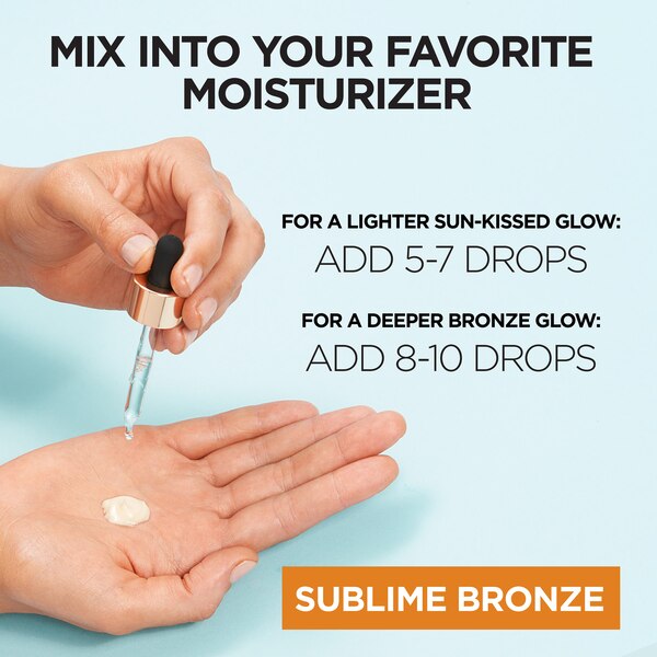 L'Oreal Paris Sublime Bronze Self Tanning Facial Drops, Fragrance-Free