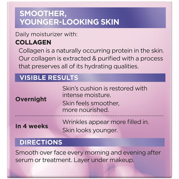 L'Oreal Paris Collagen Moisture Filler Facial Day Cream Fragrance Free, 1.7 OZ