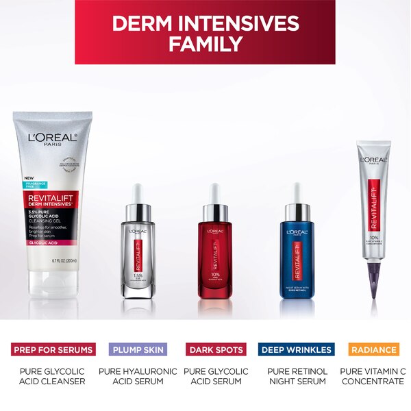 L'Oreal Paris Revitalift Derm Intensives Night Serum, 0.3% Pure Retinol, 1 OZ