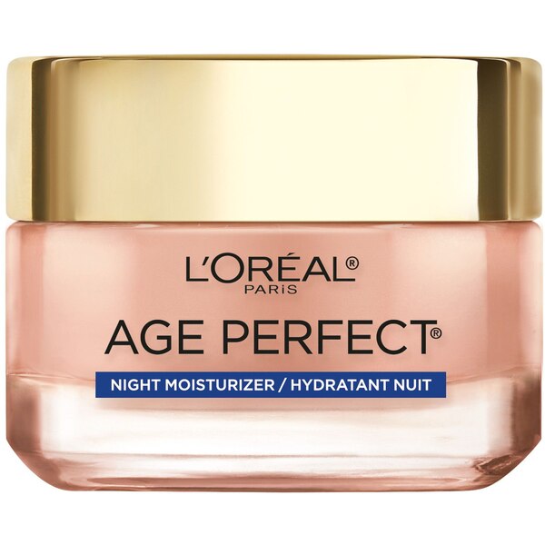 L'Oreal Paris Age Perfect Rosy Tone Cooling Night Moisturizer, 1.7 OZ