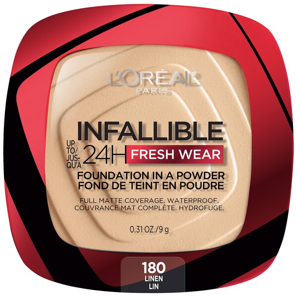 L'Oreal Paris Infallible Up to 24H Fresh Wear - Base en polvo, acabado mate