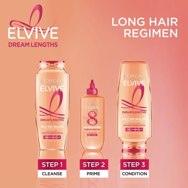 L'Oreal Paris Elvive Dream Lengths 8 Second Wonder Water Lamellar Rinse Out, 6.8 OZ