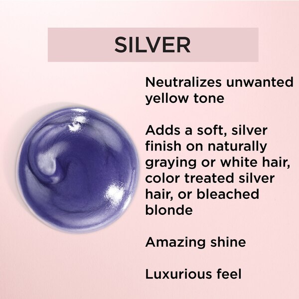 L'Oreal Paris Le Color Gloss One Step In-Shower Toning Gloss, Silver
