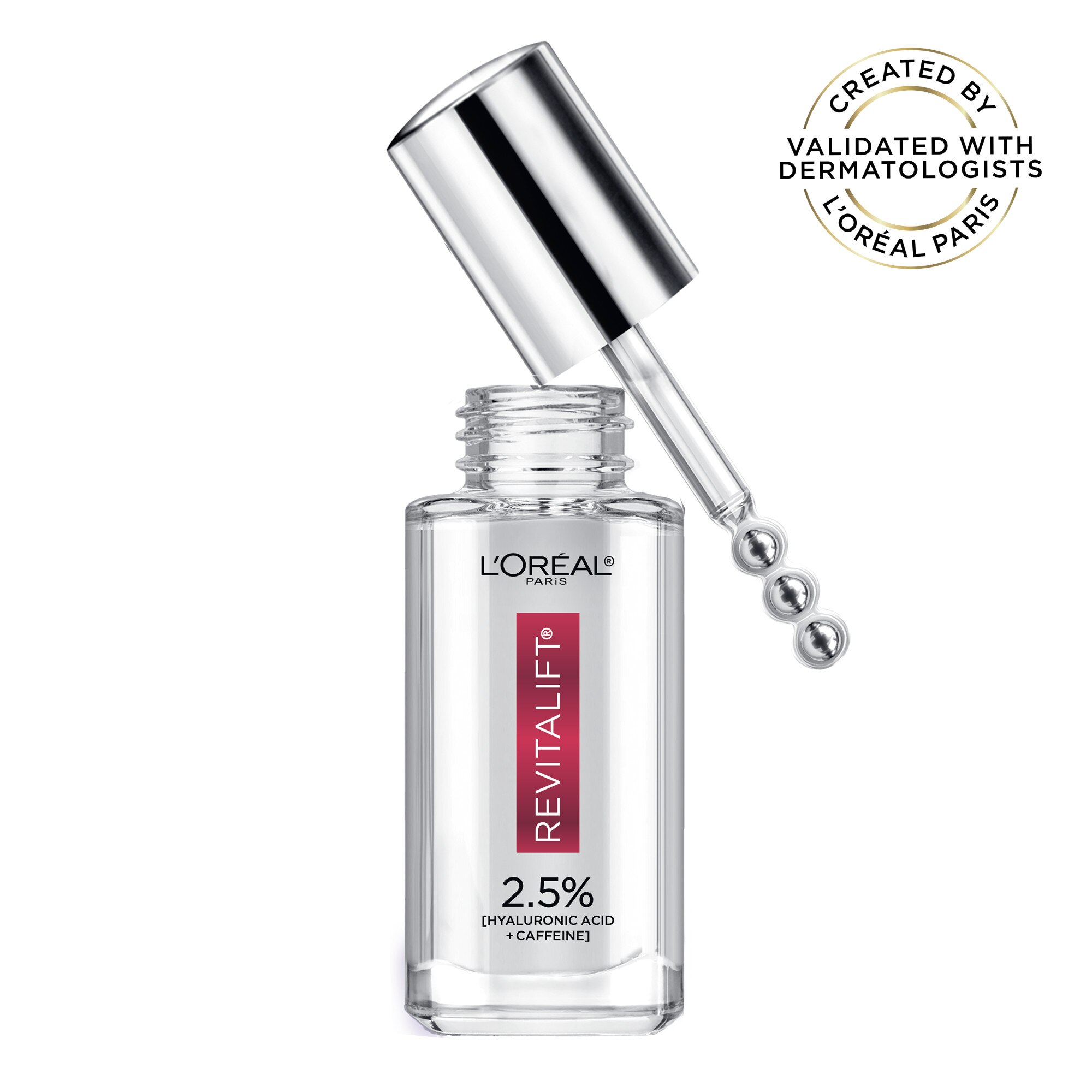 L'Oreal Paris Revitalift Derm Intensives 2.5% Hyaluronic Acid + Caffeine Eye Serum, 0.67 OZ | Pick Up In Store TODAY at CVS