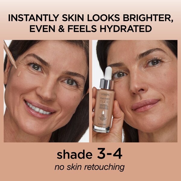 L'Oreal Paris True Match Hyaluronic Tinted Serum, Makeup Skincare Hybrid