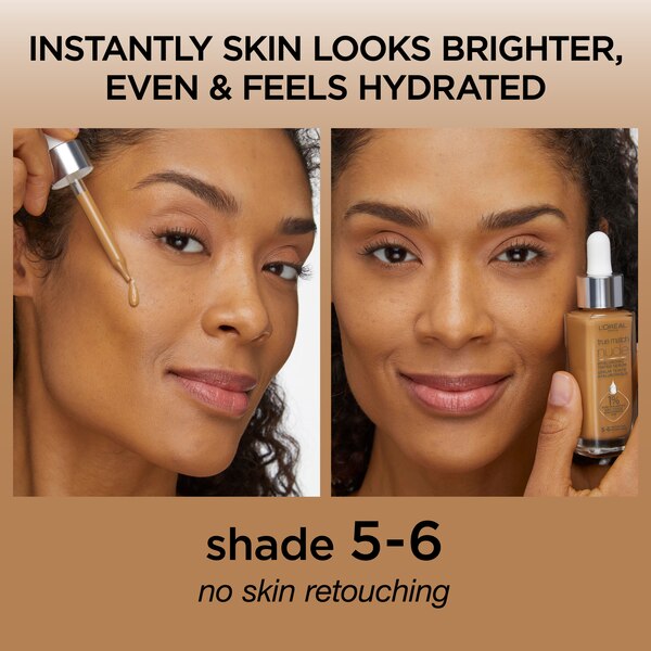 L'Oreal Paris True Match Hyaluronic Tinted Serum, Makeup Skincare Hybrid