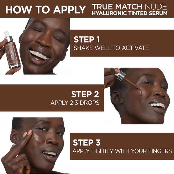 L'Oreal Paris True Match Hyaluronic Tinted Serum, Makeup Skincare Hybrid