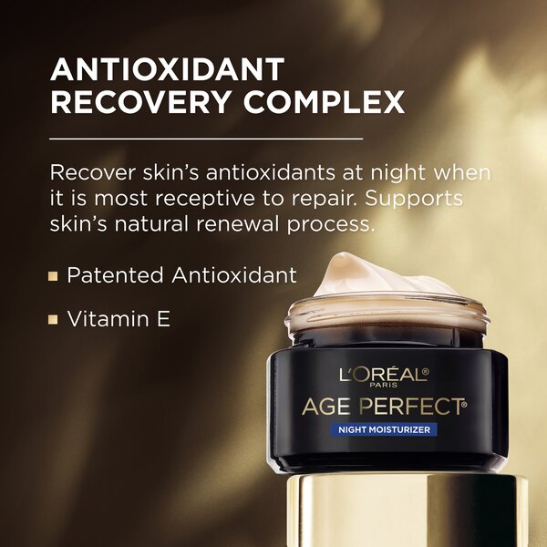 L'Oreal Paris Age Perfect Cell Renewal Anti-Aging Night Moisturizer, 1.7 OZ