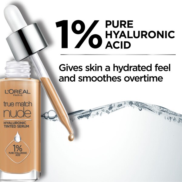 L'Oreal Paris True Match Hyaluronic Tinted Serum, Makeup Skincare Hybrid
