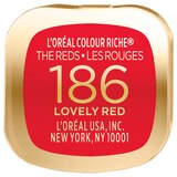 L'Oreal Paris Colour Riche Reds of Worth Satin Lipstick with Intense Color, thumbnail image