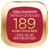 L'Oreal Paris Colour Riche Reds of Worth Satin Lipstick with Intense Color, thumbnail image 4 of 9