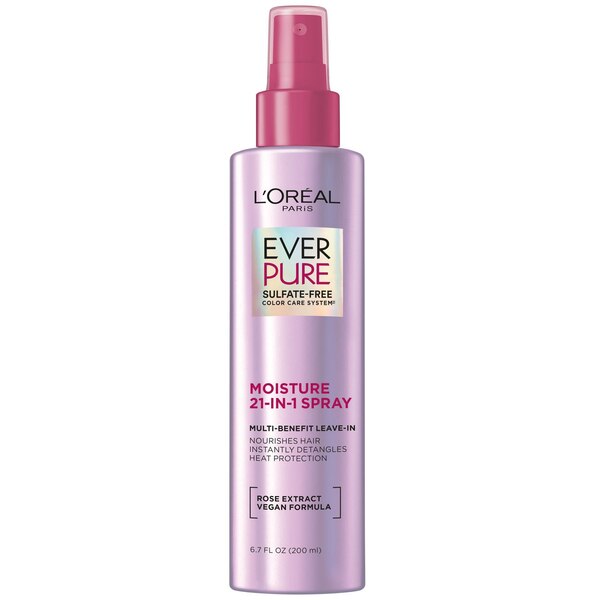 L'Oreal Paris EverPure Sulfate Free 21-in-1 Color Caring Leave-In Spray, 6.8 OZ