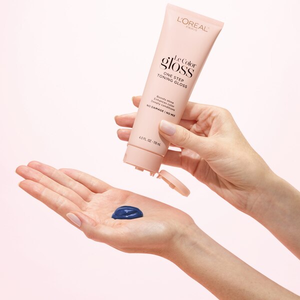 L'Oreal Paris Le Color Gloss One Step In-Shower Toning Gloss, Silver White