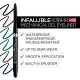L'Oreal Paris Infallible Grip Mechanical Gel Makeup Eyeliner, thumbnail image 3 of 7