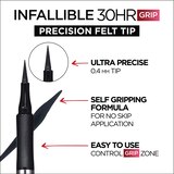 L'Oreal Paris Infallible Precision Felt Waterproof Eyeliner, thumbnail image 4 of 9