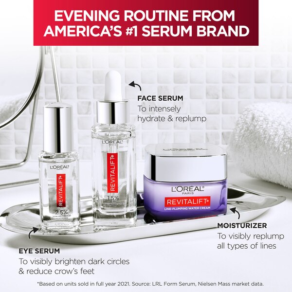 L'Oreal Paris Revitalift Micro Hyaluronic Acid, Ceramides Plumping Cream, 1.7 OZ