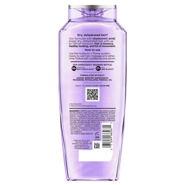 L'Oreal Paris Elvive Hyaluron + Plump Hydrating Shampoo