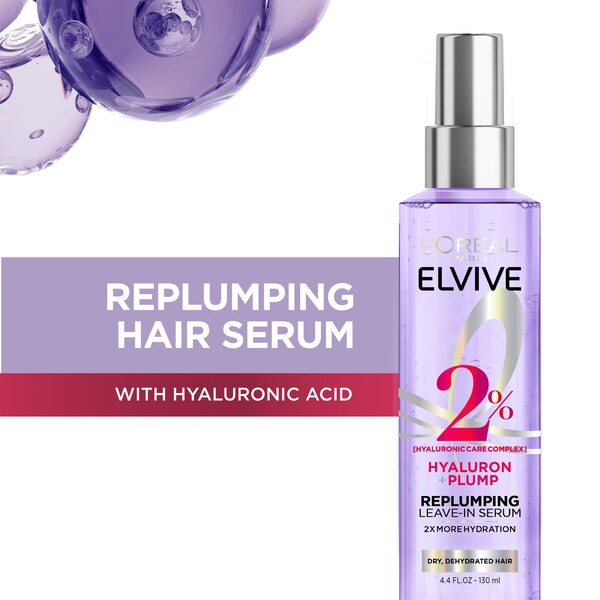 L'Oreal Paris Elvive Hyaluron + Plump Moisture Replumping Hair Serum