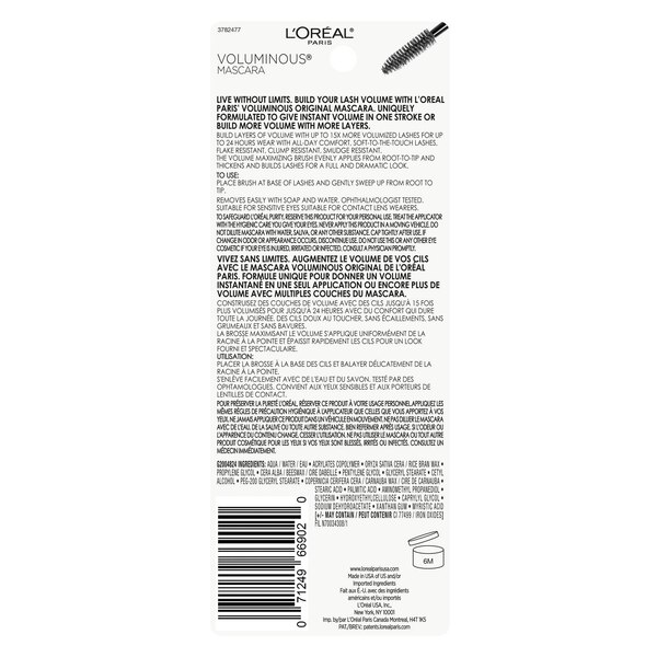 L'Oreal Paris Voluminous Original Washable Mascara