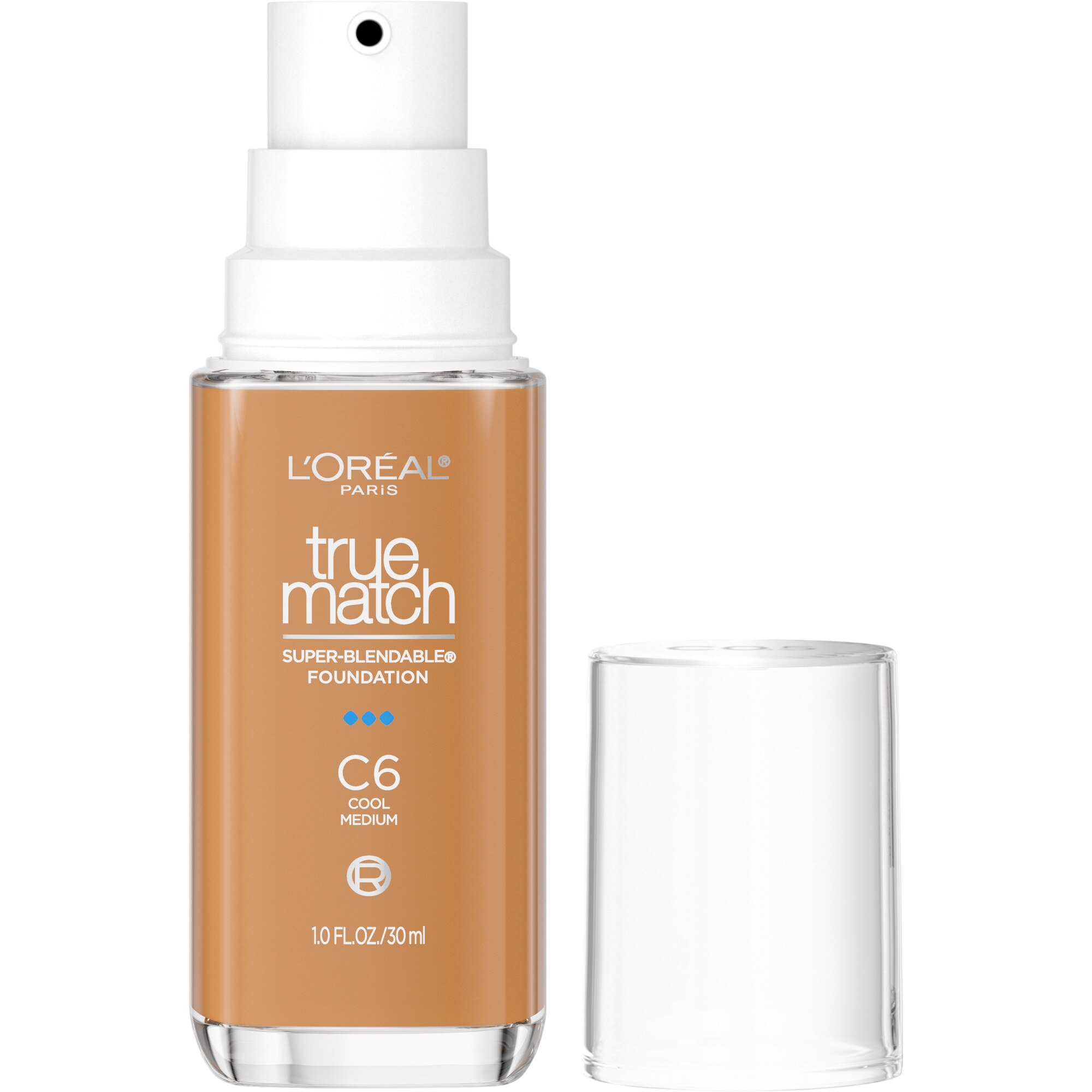 L'Oreal Paris True Match Super-Blendable Foundation medium coverage, C6, Medium, 1 fl oz