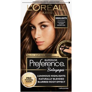 L'Oreal Paris Superior Preference Balayage At-Home Highlighting Kit, Light Brown to Brown