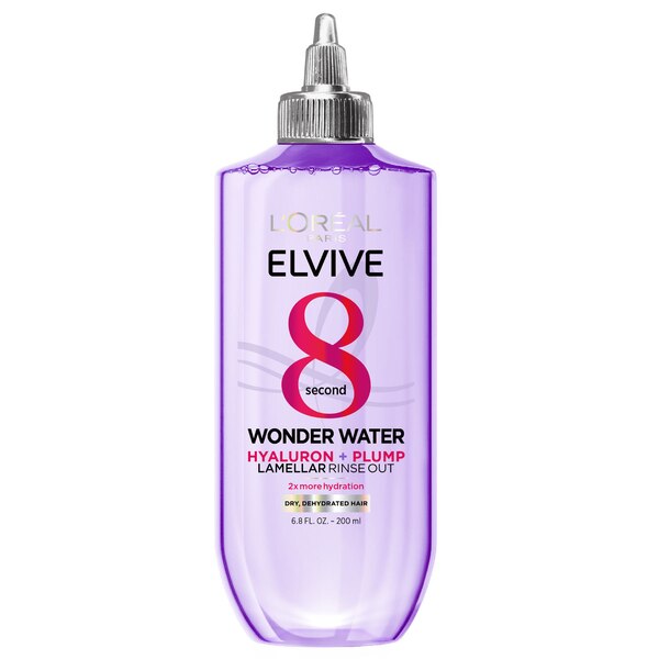 L'Oreal Paris Elvive Hyaluron + Plump Flash Hydration Wonder Water Lamellar Rinse Out, 6.8 OZ