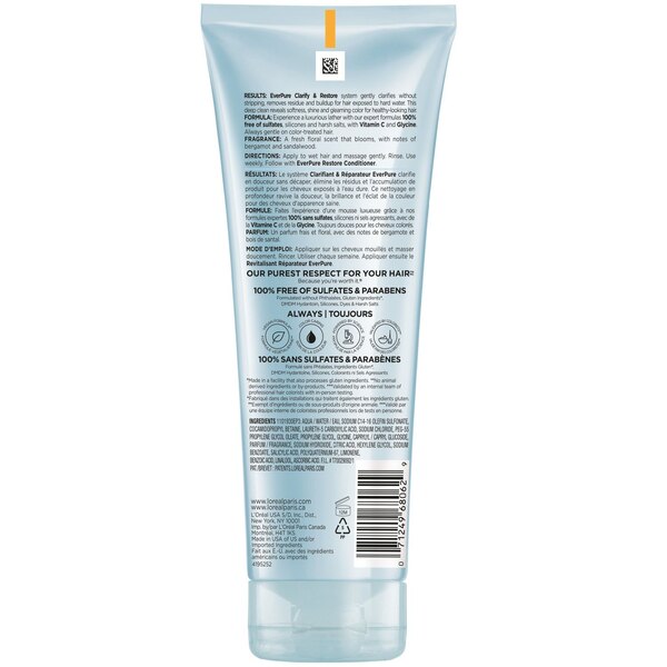 L'Oreal Paris EverPure Sulfate Free Clarifying Shampoo, 6.8 OZ