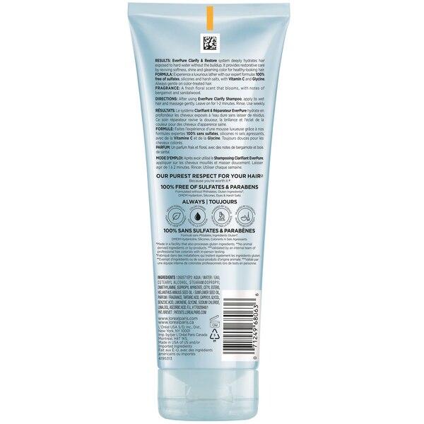 L'Oreal Paris EverPure Sulfate Free Restore Conditioner, 6.8 OZ