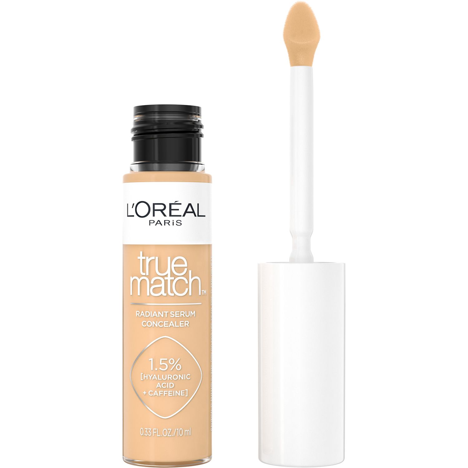 L'Oréal Paris Radiant Serum Concealer with Hyaluronic Acid & Caffeine, W5, .33 OZ